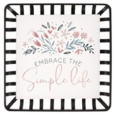 Embrace the Simple Life Framed Basket Print
