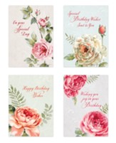 Roses, Birthday Boxed Cards (KJV)