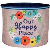 Happy Floral Flower Pot Cover, Large
