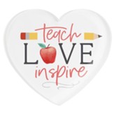 Teach Love Inspire, Heart Magnet