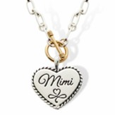 Daughter Heart Link Necklace, Gold/Silver