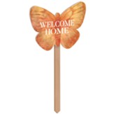 Welcome Home Butterfly Yard Sign
