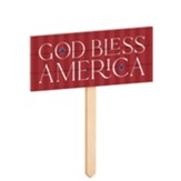 God Bless America Garden Sign
