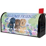 Welcome Friends, Dogs, Mailbox Cover