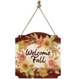 Welcome Fall Watercolor, Metal Wall Decor