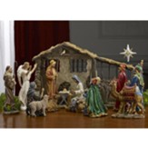 Real Life Nativity Set, 14 inches, 16 pieces