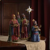 The Real Life Nativity 14 Inch Three Kings and Star, 4 Pieces