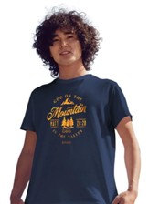 God On The Mountain Shirt, Navy, Medium