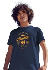 God On The Mountain Shirt, Navy, 4X-Large