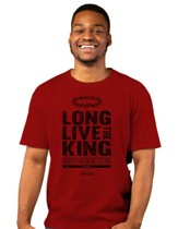 Long Live The King Shirt, Cardinal, Medium