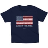 Land of the Free Shirt, Navy, Youth Medium