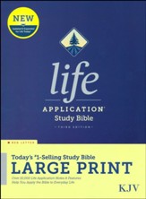 KJV Large-Print Life Application Study Bible, Third Edition--hardcover - Slightly Imperfect