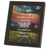 Honor God in Thought and Deed Framed Wall Art