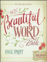 NKJV Beautiful Word Bible, Large Print, Hardcover  - Slightly Imperfect