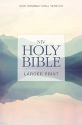 NIV Larger Print Holy Bible--softcover, lakeside