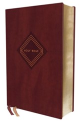 NIV Grace and Truth Personal-Size Study Bible, Comfort Print--soft leather-look, burgundy - Slightly Imperfect