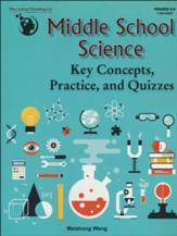 Middle School Science: Key Concepts, Practice, and Quizzes (Grades 6-8)