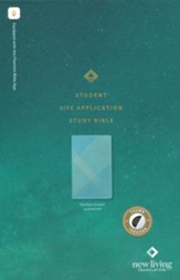 NLT Student Life Application Study Bible, Filament Enabled Edition, LeatherLike, Teal Blue Stripped, Indexed