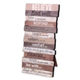 Believe Stacked Word Art, Small