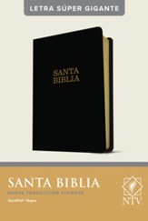 NTV Santa Biblia, letra súper gigante (NTV Holy Super Giant-Print Bible--leatherlike, black (indexed)