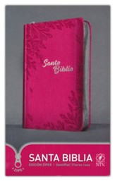 Santa Biblia NTV, Edicion ziper, Flores rosa (SentiPiel) (NTV Holy Bible, Zipper Edition--soft leather-look, pink)