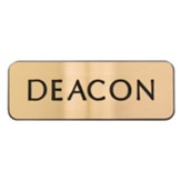Deacon Badge, Magnetic, Gold