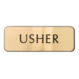 Usher Lapel Pin, Gold