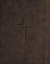 NIV Comfort Print Jesus Bible--soft  leather-look, brown