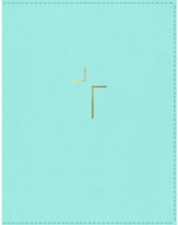 NIV Comfort Print Jesus Bible--soft leather-look, robin's egg blue (indexed)