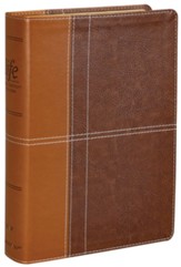 NIV Life Application Study Bible,  Third Edition--soft leather-look, brown - Slightly Imperfect