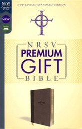 NRSV, Premium Gift Bible,  Leathersoft, Brown, Comfort Print