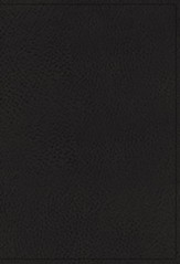 NIV Deluxe Single-Column Comfort Print Reference Bible--premium goatskin, black (Premier Collection)
