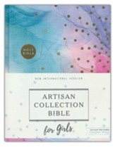 NIV Artisan Collection Bible for Girls, Cloth over Board, Multi-color, Art Gilded Edges, Comfort Print - Slightly Imperfect