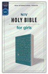 NIV Holy Bible for Girls--soft leather-look, teal