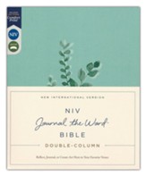 NIV Double-Column Journal the Word Bible, Comfort Print--cloth over board, teal