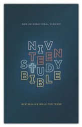 NIV, Teen Study Bible, Hardcover, Navy, Comfort Print - Slightly Imperfect