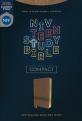 NIV, Teen Study Bible, Compact, Leathersoft, Brown, Comfort Print