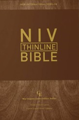 NIV Thinline Bible, Comfort Print--genuine buffalo leather, blue