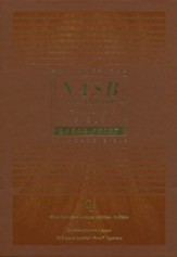 NASB 1995 Large-Print Thinline Bible, Comfort Print--genuine buffalo leather, blue