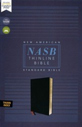 NASB 1995 Thinline Bible, Comfort Print--bonded leather, black (indexed)
