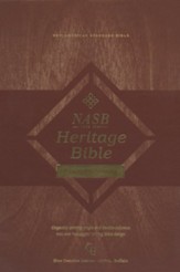 NASB Heritage Bible Passaggio  Setting, Comfort Print--genuine leather, blue