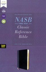 NASB 1995 Classic Reference Bible, Comfort Print--soft leather-look, black (indexed)