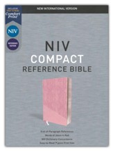 NIV Compact Reference Bible--soft  leather-look, pink