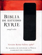 Biblia de estudio Ryrie ampliada RVR 1960, Negro (The Ryrie Study Bible, Black Duo-tone)