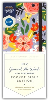 NIV Journal the Word New Testament, Pocket Bible Edition, Comfort Print--hardcover, floral