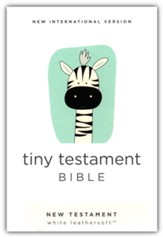 NIV Tiny Testament Bible, New Testament, Comfort Print--soft leather-look, white