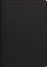 ESV Thompson Chain-Reference Large  Print Bible--soft leather-look, black (indexed)