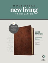 NLT Wide Margin Bible, Filament  Enabled Edition--soft leather-look, dark brown