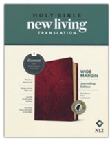 NLT Wide Margin Bible, Filament  Enabled Edition--soft leather-look, dark brown (indexed)
