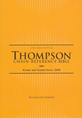 KJV Thompson Chain-Reference Bible,  Comfort Print--hardcover, yellow gold